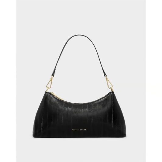 Miley Small Shoulder Bag | Black Eel