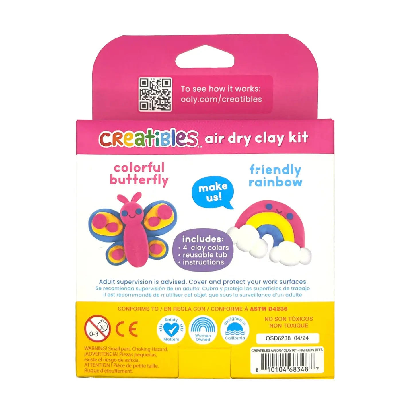 Creatibles Air Dry Clay Kit | Rainbow BFFs
