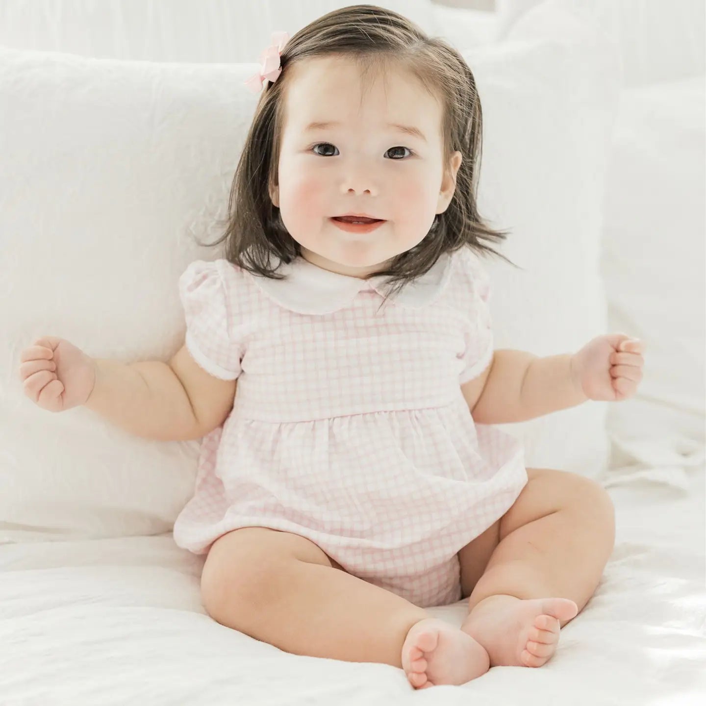 Peek-A-Boo Wishes Collared Bubble | Pink
