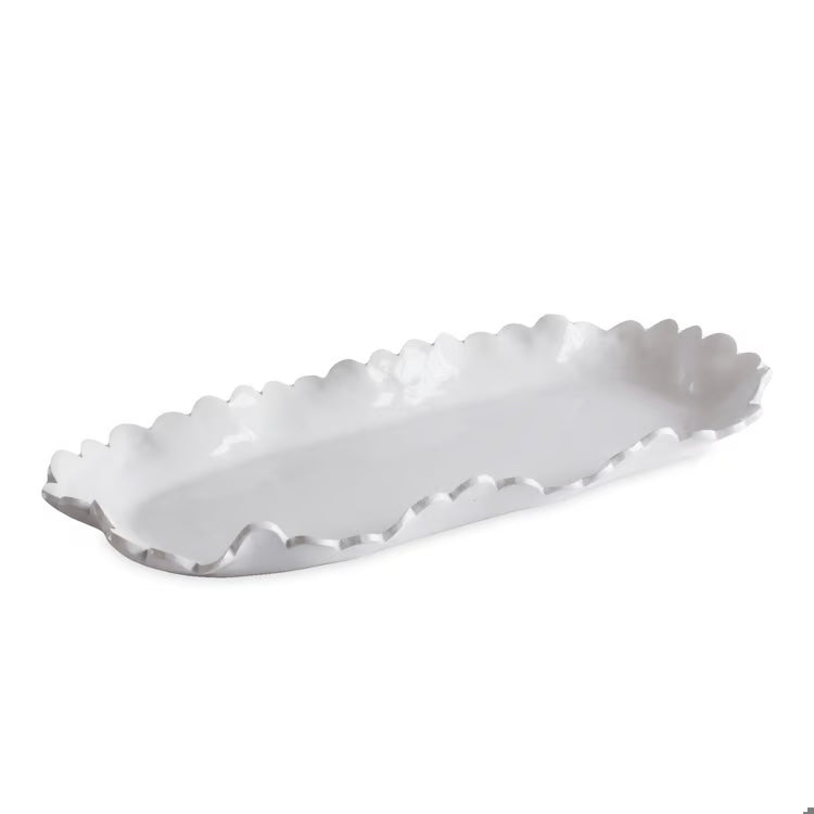 VIDA Colette Large Oblong Platter | White
