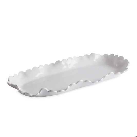 VIDA Colette Large Oblong Platter | White