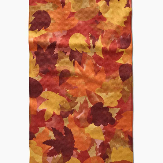 Tea Towel | Watercolor Fallen Leaves