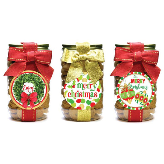 Pint Jar | Choc Chip | Christmas Red/Green