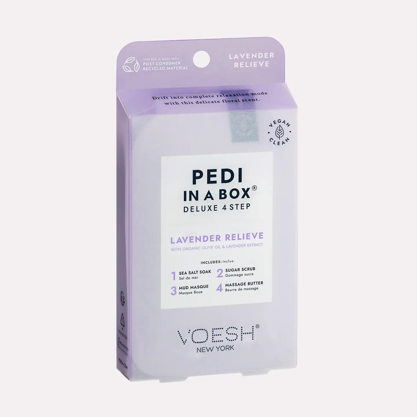 Pedi in A Box | Deluxe 4 Step | Lavender Relieve