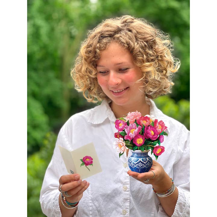 Mini Pop-Up Greeting Cards | Peony Paradise