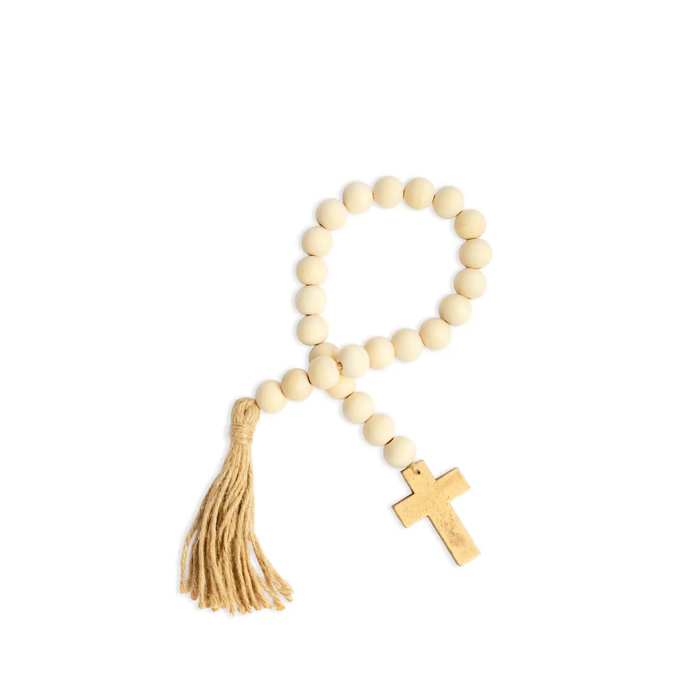 St. Michael Prayer Beads | White/Gold