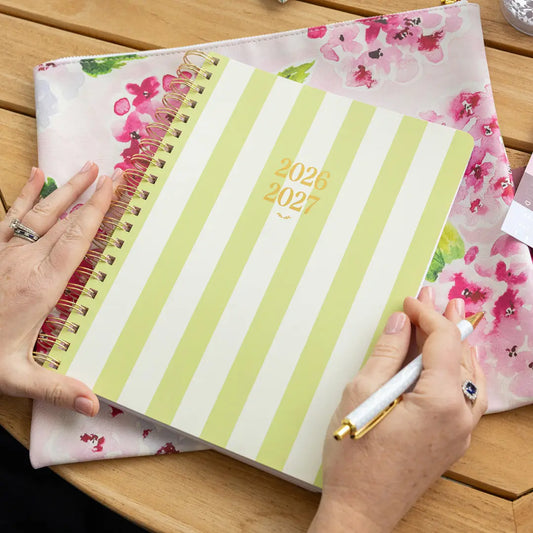 2026-2027 Large Softcover Weekly Simplified Planner | Club Stripe