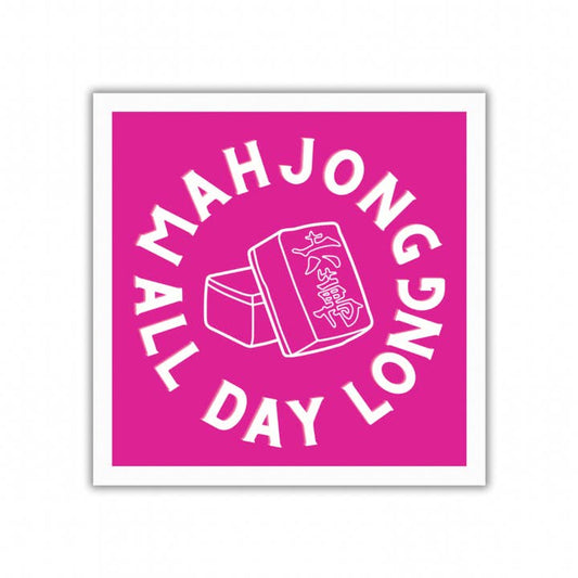 Cocktail Napkins | Mahjong All Day Long