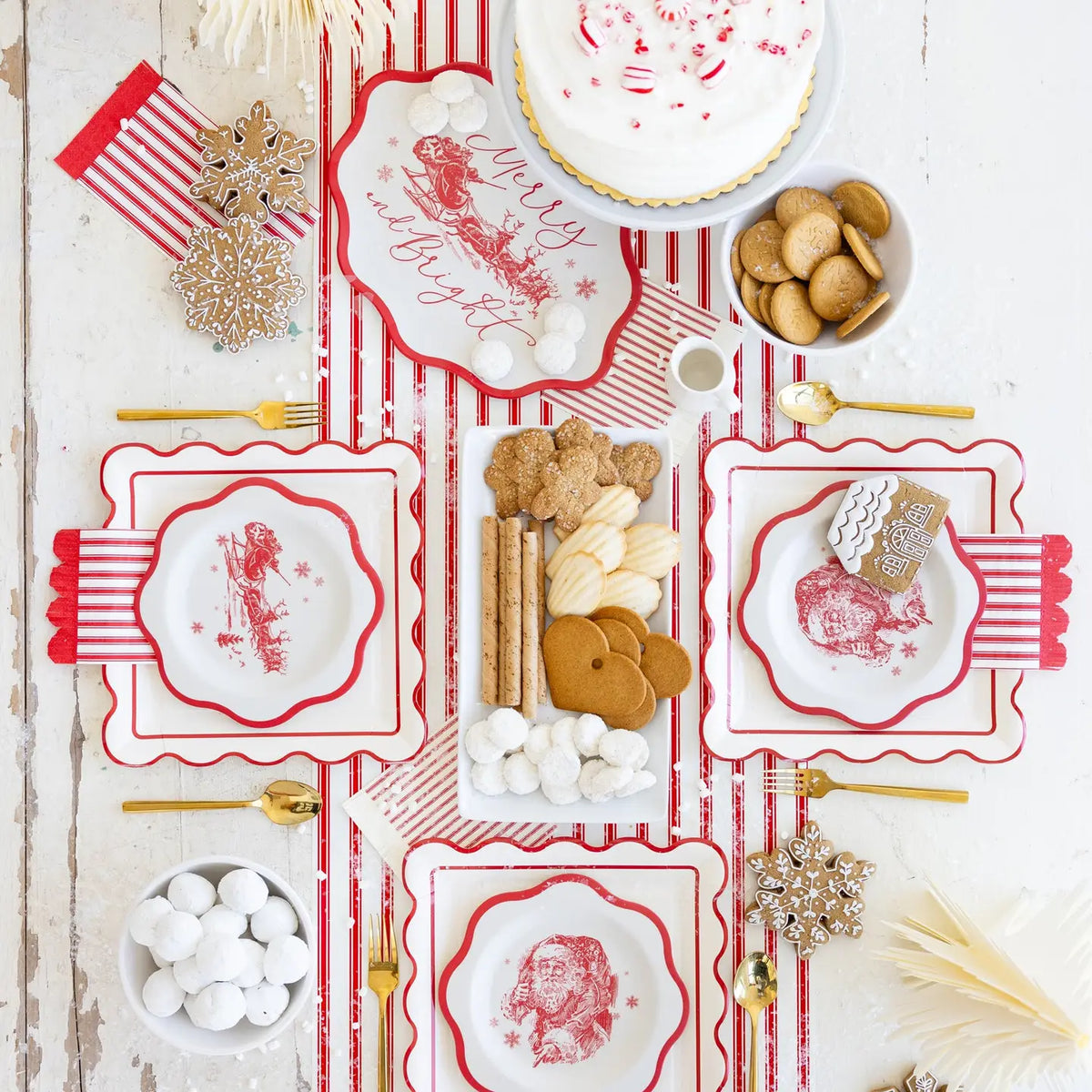Red Striped Table Runner