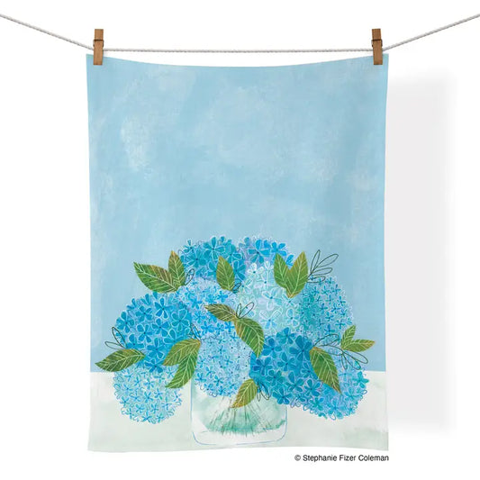 Tea Towel | Blue Hydrangeas