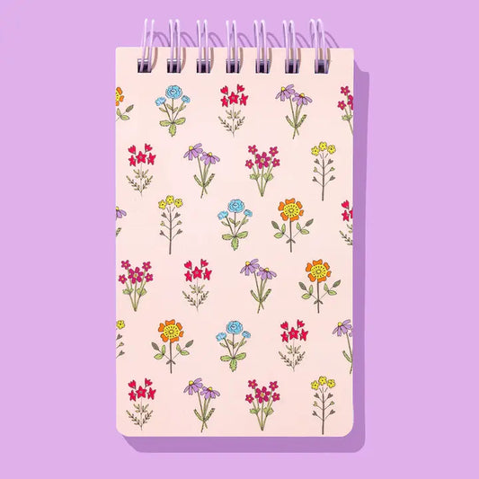 Small Spiral Top Notebook | Wildflowers