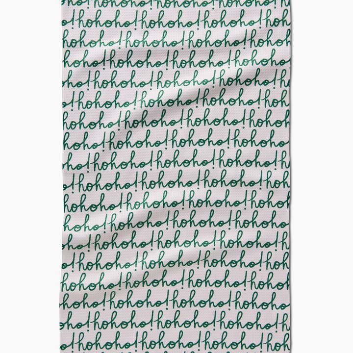 Tea Towel | Ho Ho Holiday Green