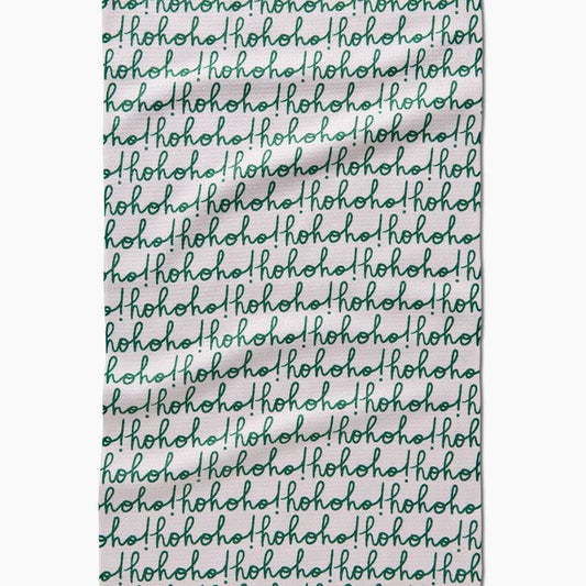 Tea Towel | Ho Ho Holiday Green