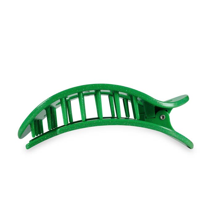 Teleties Flat Round Clip | Shamrock Shimmer | Assorted Sizes