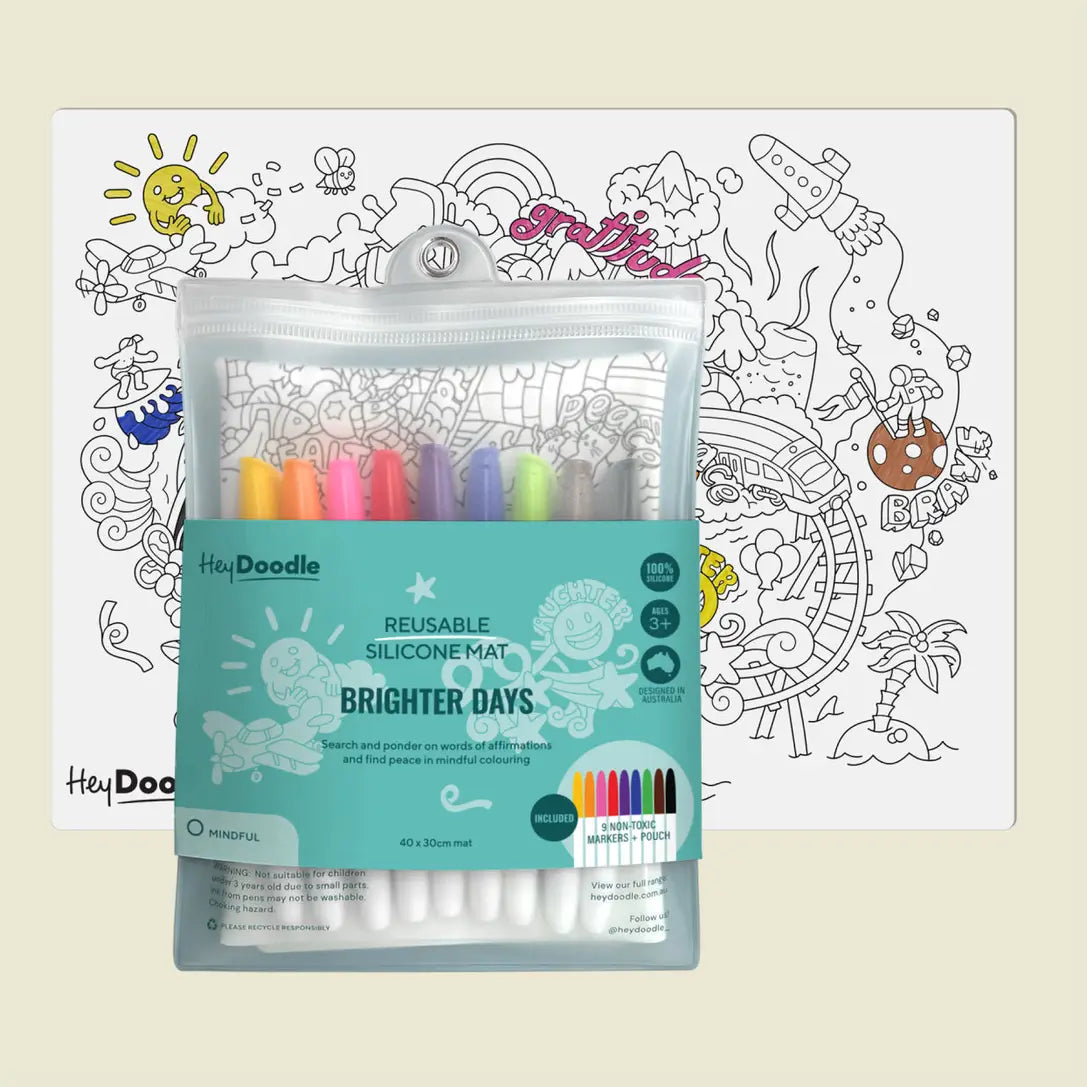 Classic Coloring & Doodle Mat | Brighter Days