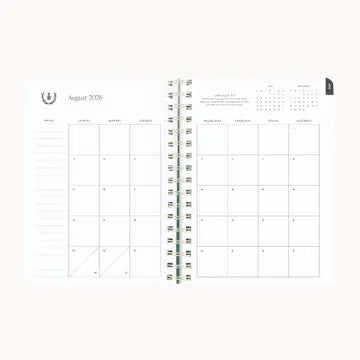 2026-2027 Small Softcover Weekly Simplified Planner | Blush Botanical