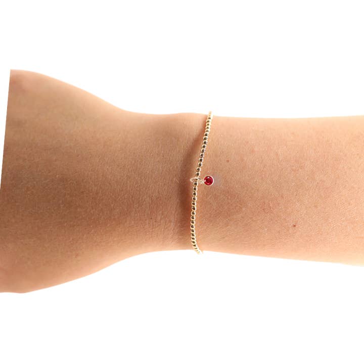 Birthstone Charm Bracelet | July