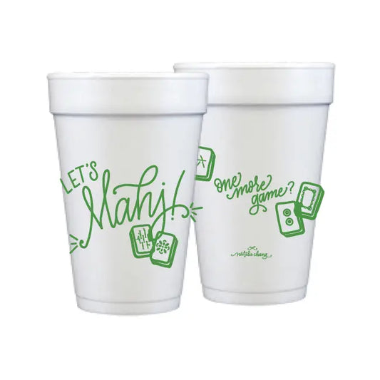 Let's Mahj! Foam Cups | Green