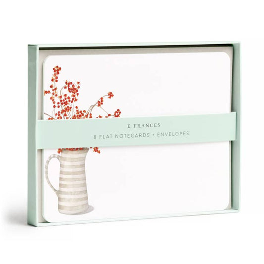 Boxed Flat Notecards | Autumn Berry Pitcher