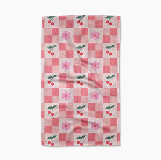 Tea Towel | Floral and Cherries