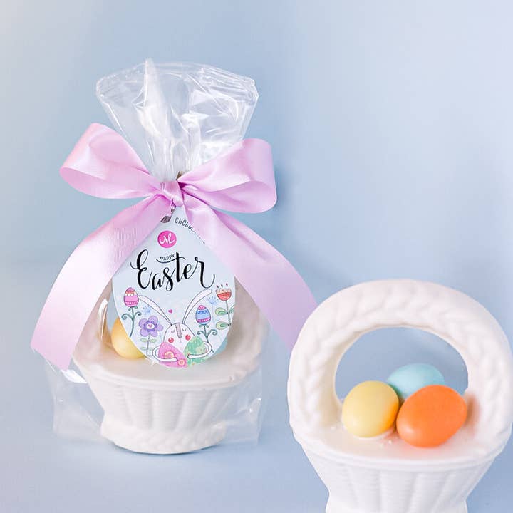 Easter Chocolate Egg Basket | White Chocolate