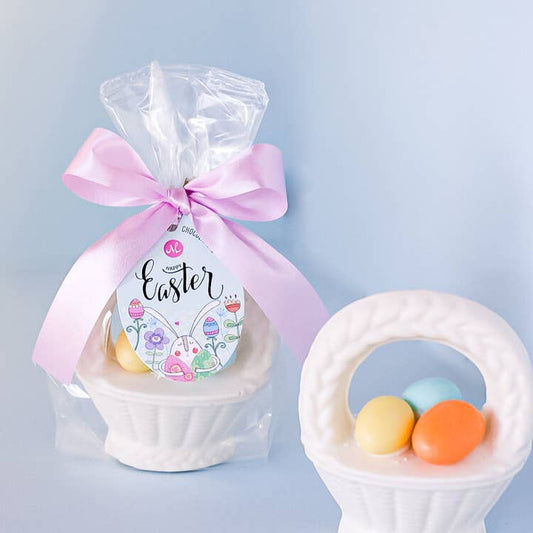 Easter Chocolate Egg Basket | White Chocolate