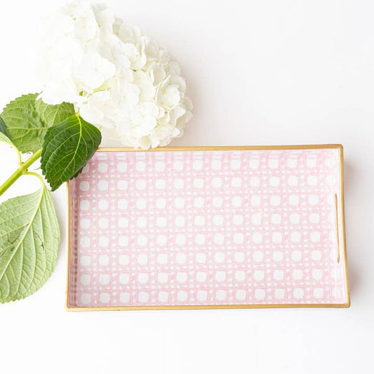 Vanity Tray | Pink Cane