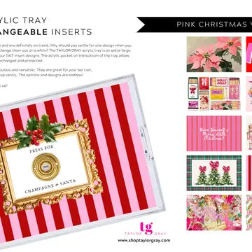 Acrylic Tray Inserts | Pink Christmas Vol 2