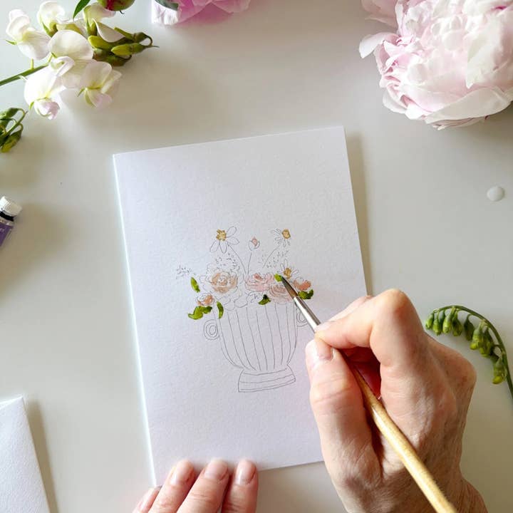 Paintable Notecards | Bouquets