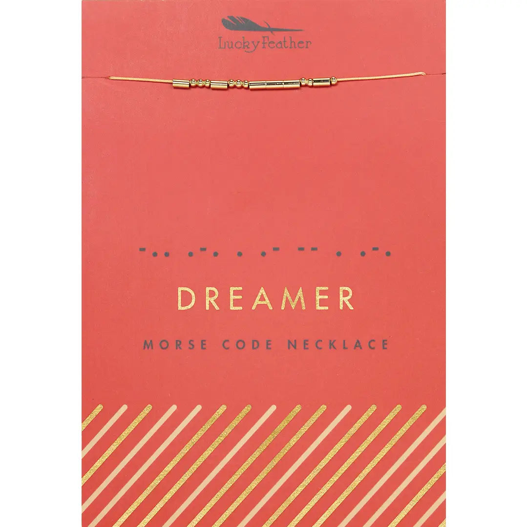 Morse Code Necklace | Dreamer