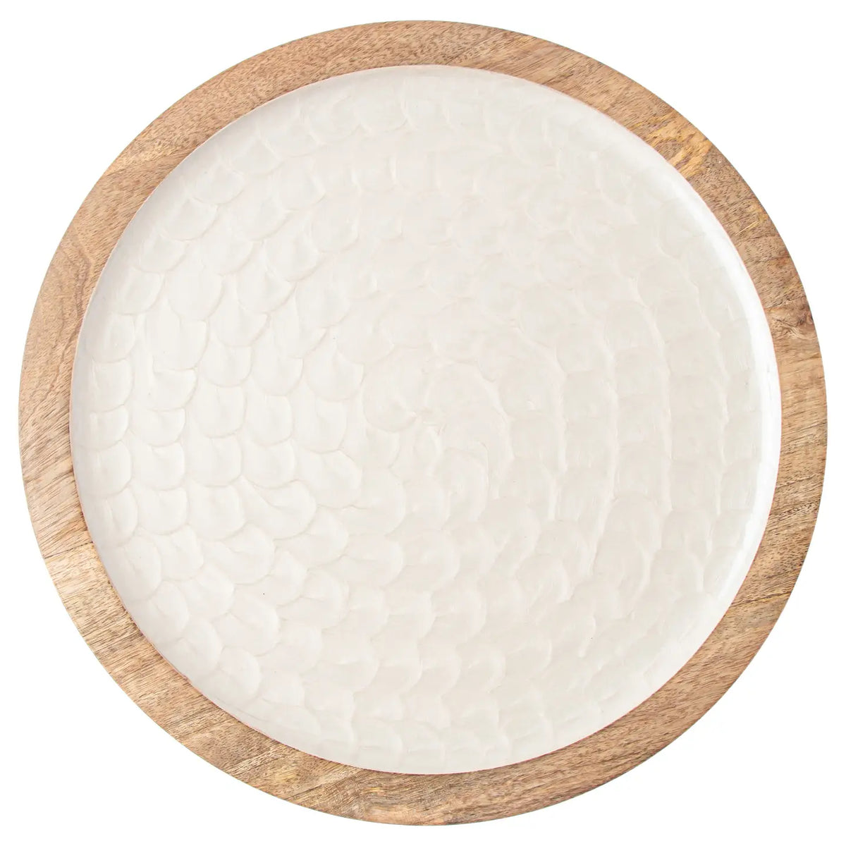 15" Dia Mother of Pearl Round Platter
