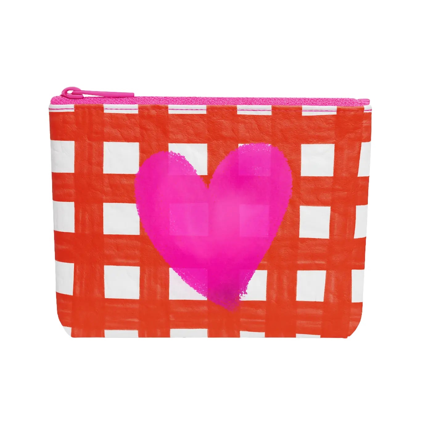 Red & Pink Heart Makeup Pouch
