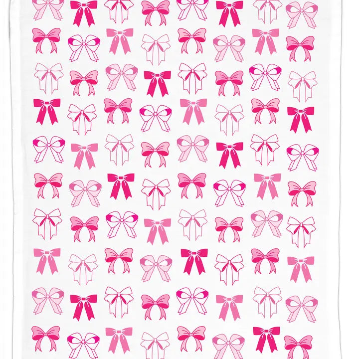 Tea Towel | Pink Bows