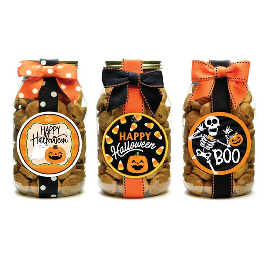 Quart Jar | Choc Chip | Halloween Orange/Black