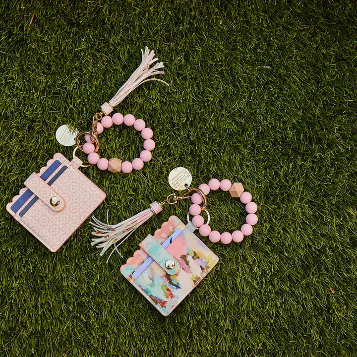Keychain Wallet | Porto Tiles Blush