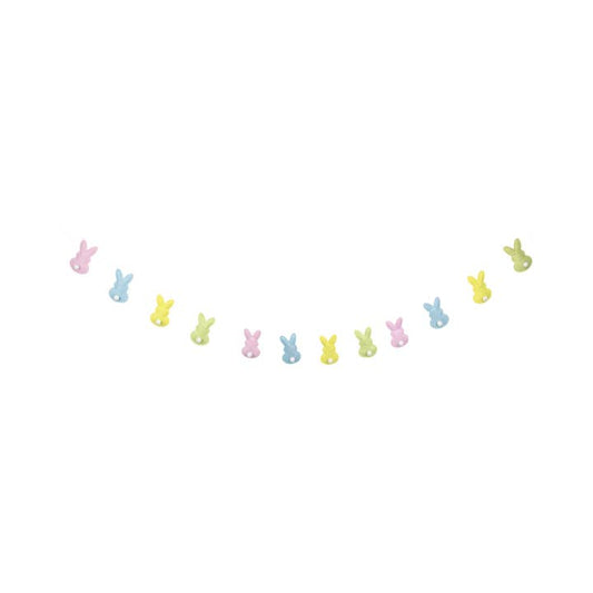 Puffy Felt Pastel Easter Bunny Banner
