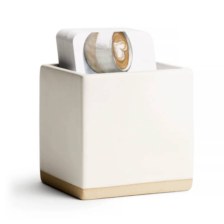 Little Notes Ceramic Holder | White