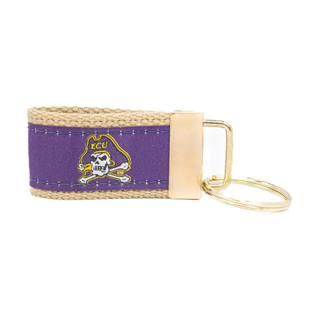 Woven Ribbon Keychain | ECU