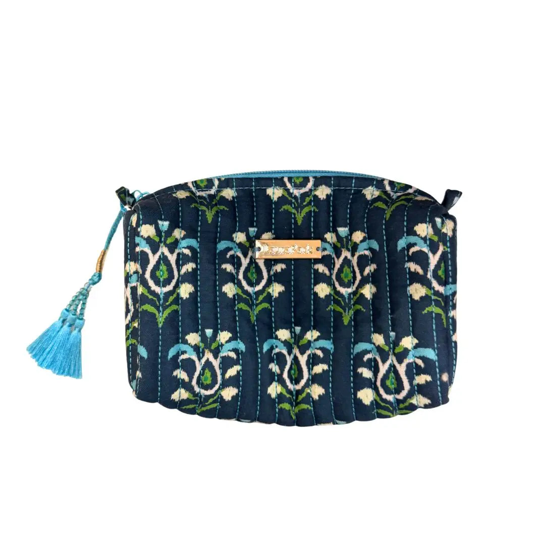Small Cosmetic Bag | Rosemary Indigo