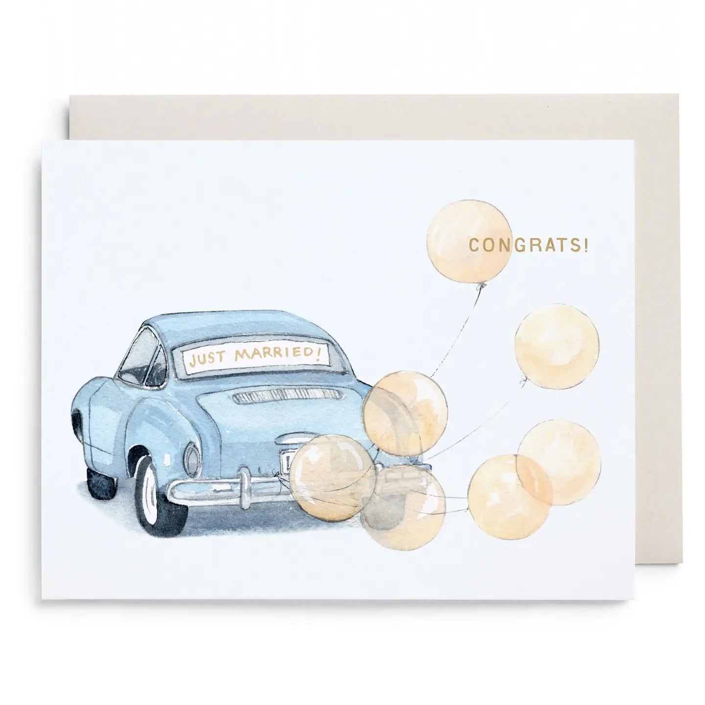 Greeting Card | Vintage Car Wedding