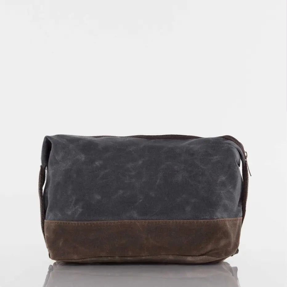 Waxed Dopp Kit | Slate