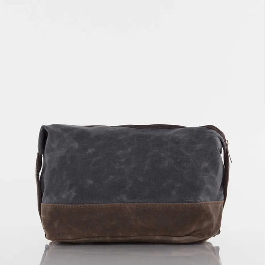 Waxed Dopp Kit | Slate