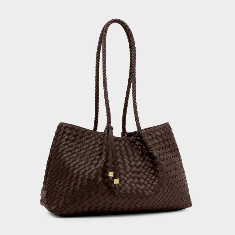 Nova Small Shoulder Tote | Chocolate