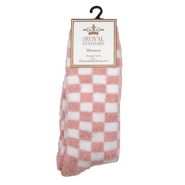 Women's Checkerboard Snuggle Socks | One Size