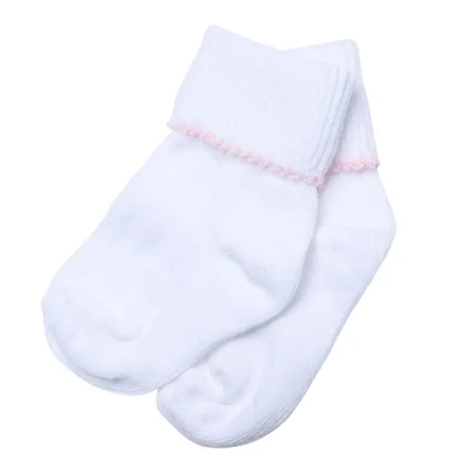 Essentials Socks | Pink Trim