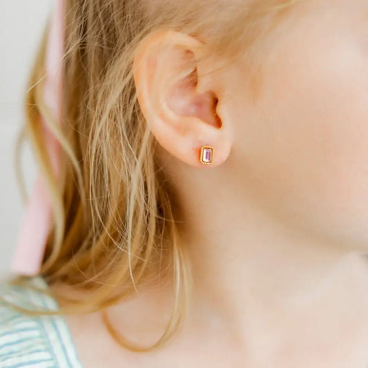 Screwback Stud Earrings | Madison Pink