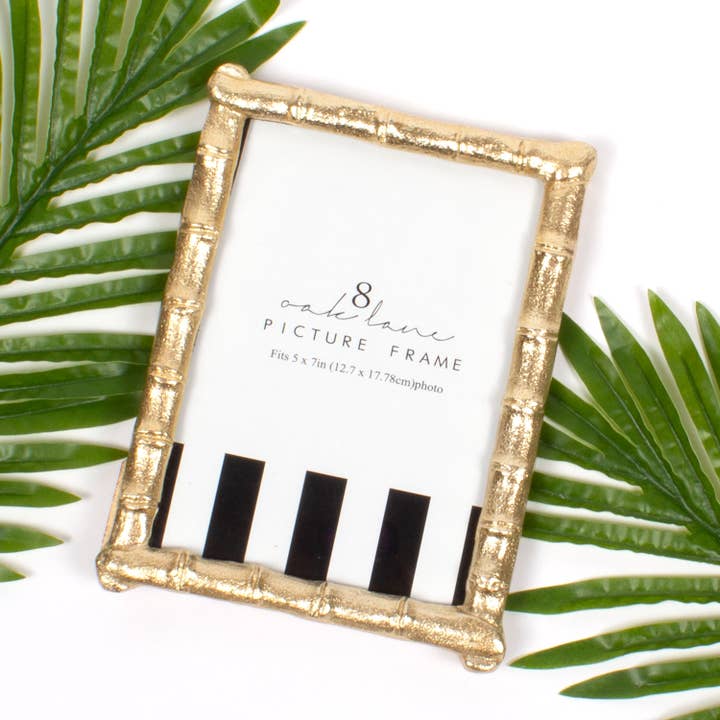 Gold Bamboo Picture Frame | 5x7