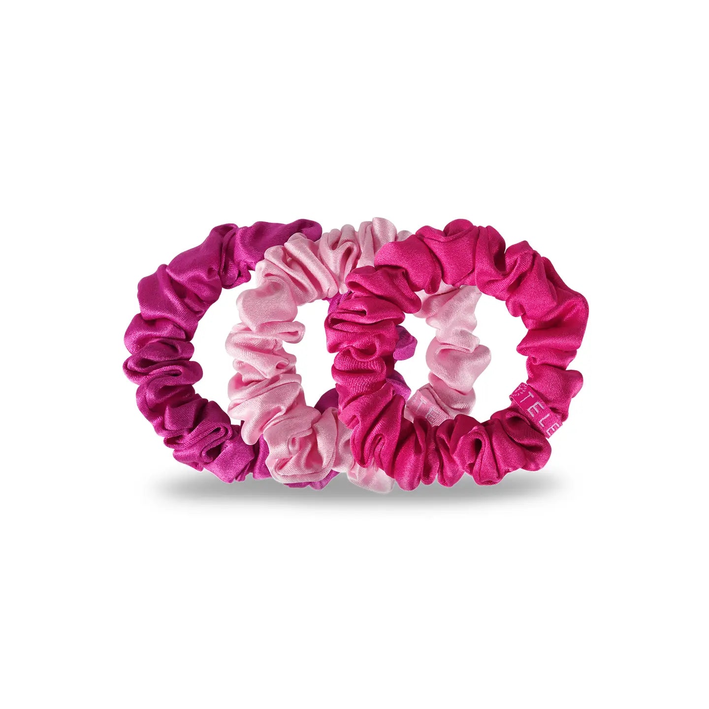 Teleties Silk Scrunchies | Rose All Day | Small