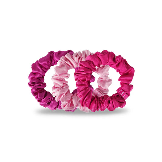 Teleties Silk Scrunchies | Rose All Day | Small