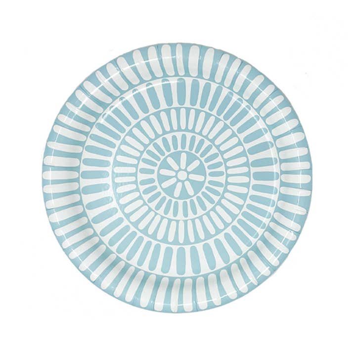 Heavy Duty Paper Plates | Light Blue